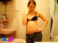Young girlfriend offering sweet