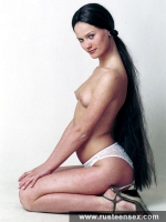 Cute teen brunette licks her dildo