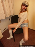Teen blonde masturbating with dildo