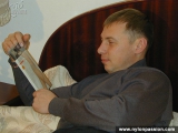 Pantyhose footjob is a reward for nylon loving boyfriend