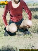 Pissing in the middle of villlage road