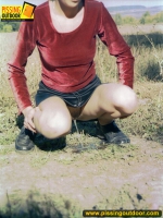 Pissing in the middle of villlage road