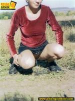 Pissing in the middle of villlage road