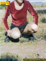 Pissing in the middle of villlage road