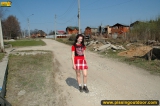 Pissing outdoor in a village street