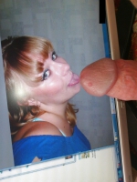 Nice wet face and cock tongue