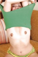Allison, brown eyed teen with tiny tits