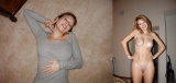 Teens dressed undressed Before and after