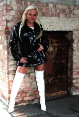 Martinaab in latex dress