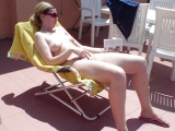Sunbathing on the terrace