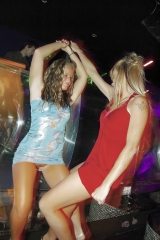 Pussy upskirt in club