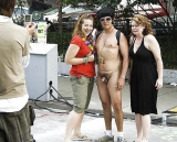 Women and cock in public (CFNM fun)