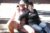Women and cock in public (CFNM fun)