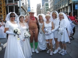 Women and cock in public (CFNM fun)