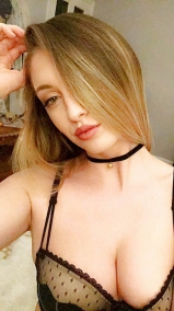 Blonde bimbo slut - takes naked selfies