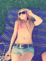 Skinny chav teen selfies - blonde slag naked pics