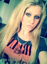 Skinny chav teen selfies - blonde slag naked pics