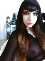 Goth teen nude selfies - alt girl with a tight body