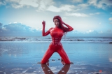 Bianca Baeuchamp Latex red 2