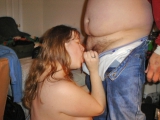 Slutwife Sharon sucking a lot of different dicks