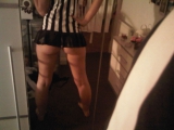 Chav teen likes to play dress up - hottie with a tight body