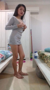 Sheraine Pornstar Hottest Pose In Gray Dress