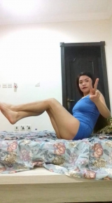 Sheraine Pornstar Looking Hot Blue Short Dress