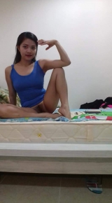 Sheraine Pornstar Looking Hot Blue Short Dress