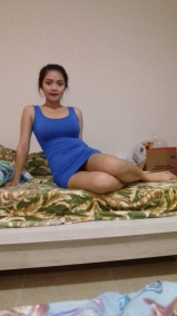 Sheraine Pornstar Looking Hot Blue Short Dress