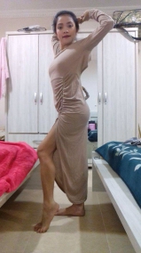 Sheraine Pornstar Wear Sexy Long Dress