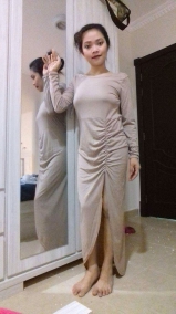 Sheraine Pornstar Wear Sexy Long Dress