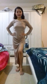 Sheraine Pornstar Wear Sexy Long Dress