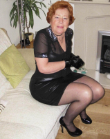 Tight Shiny Skirt Anal Slut Granny Cathy e