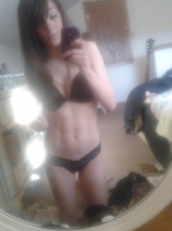 Brunette ladette in from the park - sharing her naughty snap