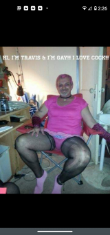 GAYSLUT, CROSSDRESSING SISSY-FAGGOT TRAVIS CAUSEY