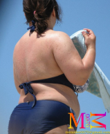 bbw granny and milf beach candid