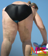 bbw granny and milf beach candid