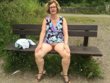 granny shows pussy