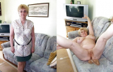 granny shows pussy