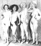 Pretty women. Hairy pussy. Retro. 3