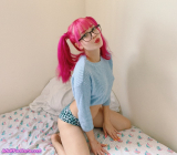 Pink hair hot sexy perfect babe