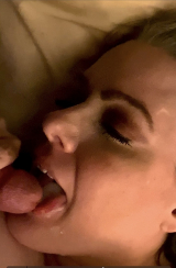 My big tits cum covered tongue, and juicy pussy