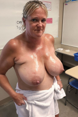 Diane Tanner a slutty schoolteacher blowing coworkers