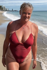 Diane Tanner a Hot Slutty Teacher at the Beach