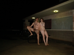 American couple posing to ranch - N