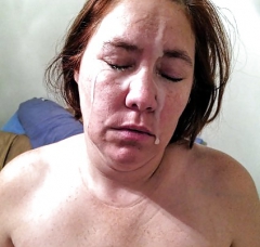 cum slut sassy facialised - N