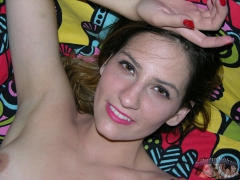 Italian Amateur Babe Laughing While Showing Her Butthole - N