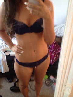 Naked iphone selfies - teen tries out her latest phone - N