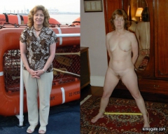 My mature slave wife tied in many ways - N
