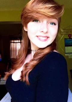 Redhead naked selfie teen - ginger hottie gets nude for self - N